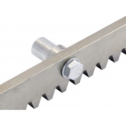 Listwa zębata stalowa ocynkowana 8x30x1000mm z tulejkami - uniwersalna NICE BFT CAME KEY FAAC KING GATES